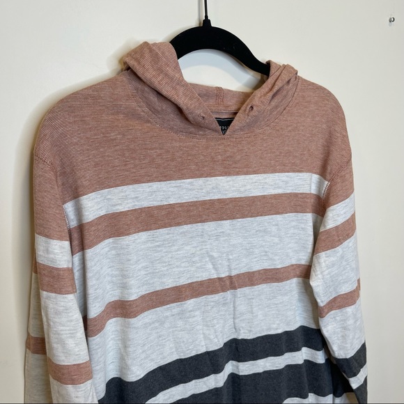 PXexpressions Striped Pullover Hoodie Sweatshirt light Weight Long Sleeve - Picture 2 of 6